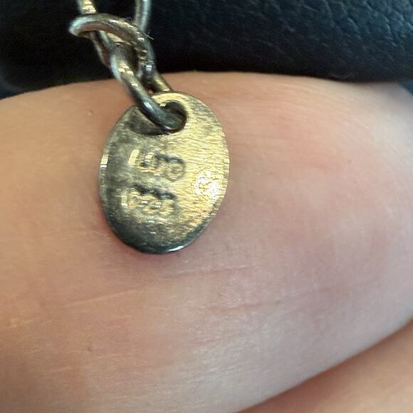 LUCAS LAMETH LUC Sterling 925 Agate Bead & Large Slice Pendant Necklace 18” - Picture 8 of 11